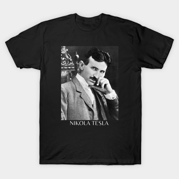 nikola tesla T-Shirt by lukelux